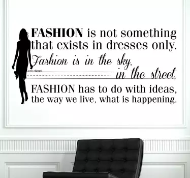 Sticker texte fashion - TenStickers