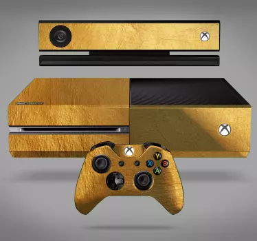 Sticker xbox effet doré - TenStickers