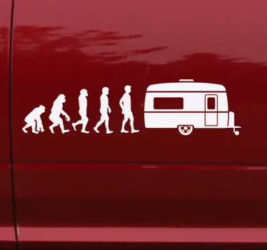 Stickers Monde Évolution de la Caravane - TenStickers
