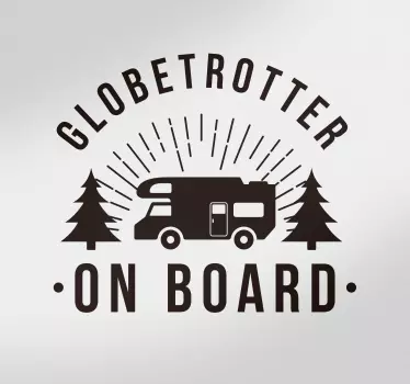 Stickers Monde Globetrotter à Bord - TenStickers