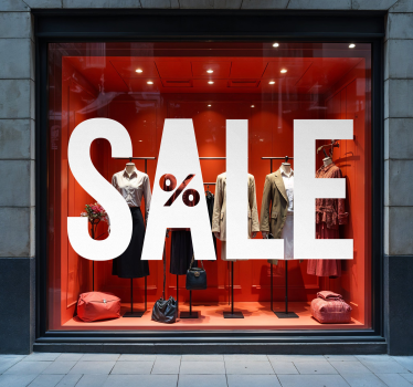 Sticker soldes grandes lettres - TenStickers