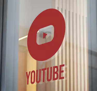 Sticker vitrine logo bouton lecture - TenStickers