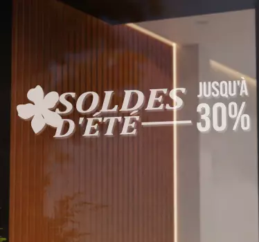 Sticker pour vitrine soldes d'été - TenStickers