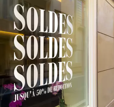 Sticker pour vitrine ventes en magasin - TenStickers