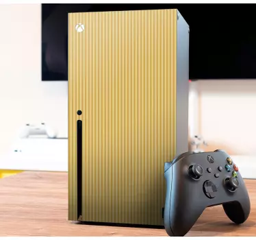 Sticker xbox couverture rayée dorée - TenStickers