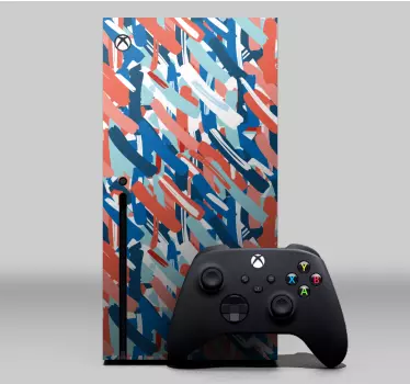 Sticker xbox housse de jeu abstraite - TenStickers