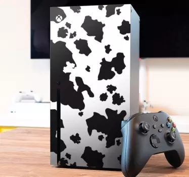 Sticker xbox housse de jeu motif vache - TenStickers