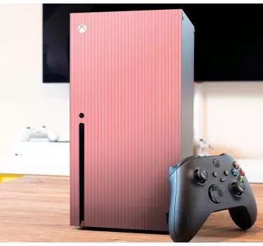 Sticker xbox housse rayée rose - TenStickers