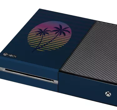 Sticker xbox paysage tropical crépusculaire - TenStickers