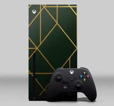 Sticker xbox style géométrique vert - TenStickers