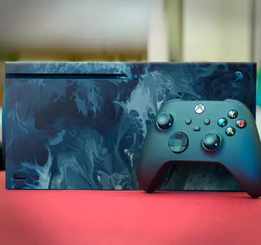Sticker Xbox surface tourbillonnante océanique - TenStickers