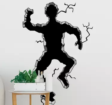 Sticker 3D Original trou homme - TenStickers