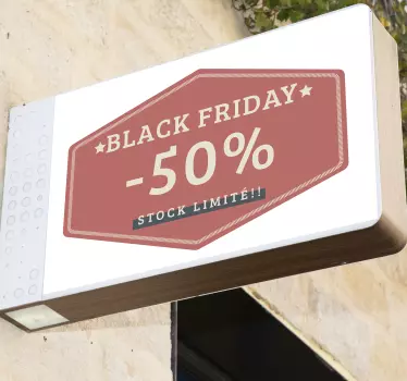 Sticker Back Friday stock limité - TenStickers