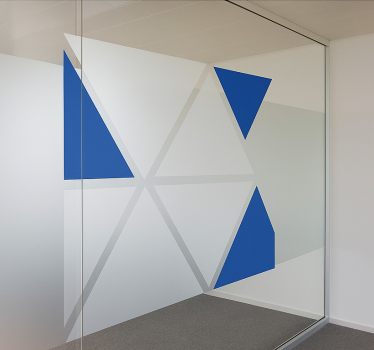 Vitrophanie formes triangulaires - TenStickers