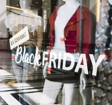 Sticker Black Friday semaine - TenStickers