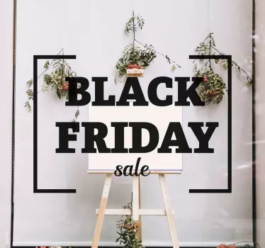 Sticker Black Friday avec cadre - TenStickers
