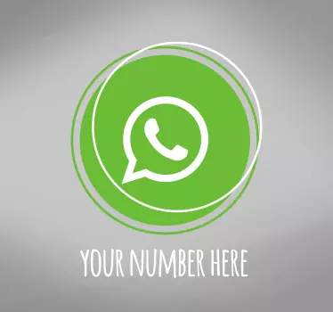 Vitrophanie vitrine Logo whatsapp personnalisé - TenStickers