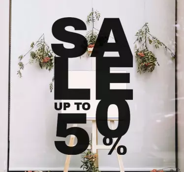 Sticker Black Friday ventes jusqu'à 50% - TenStickers