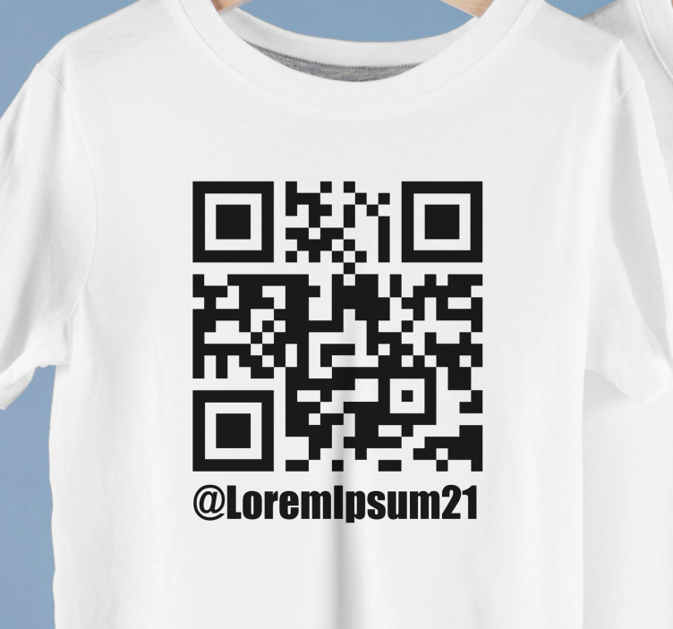 T-shirt code qr personnalisé - TenStickers