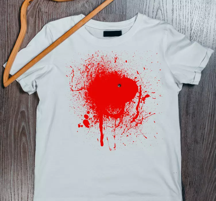 T-shirt éclaboussures rouges audacieuses - TenStickers
