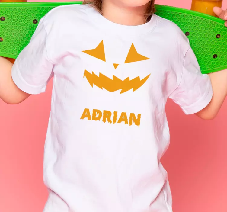 T-shirt Halloween conception de citrouille personnalisée - TenStickers