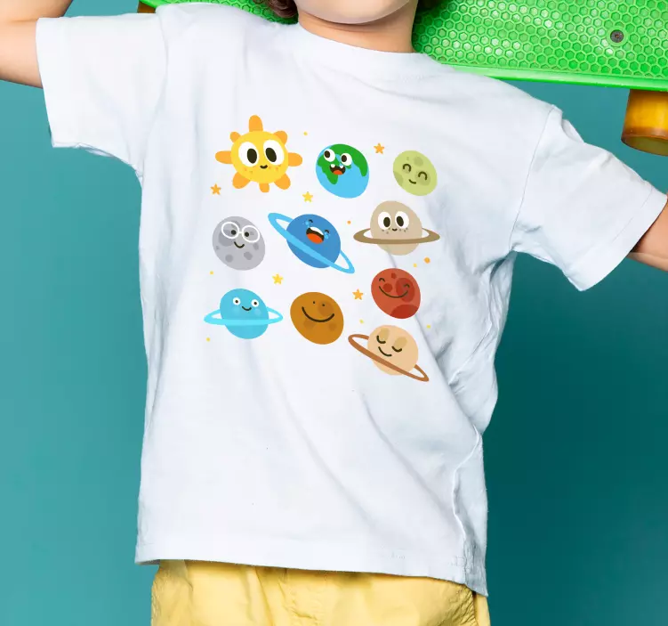 T-shirt enfant personnages planétaires - TenStickers