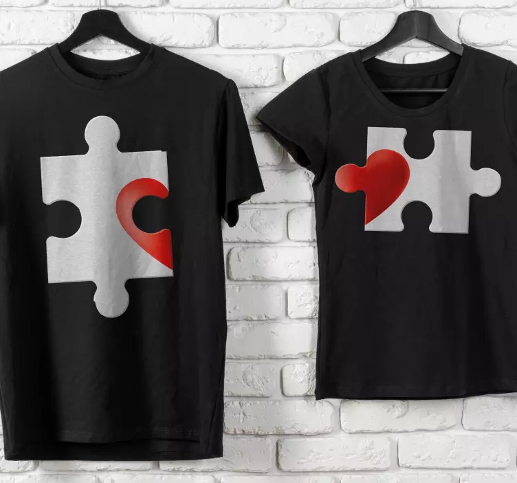 T Shirt couple Incomplet sans toi - TenStickers