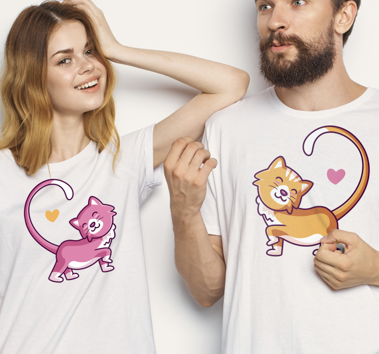 T-shirt chats mâles et femelles - TenStickers