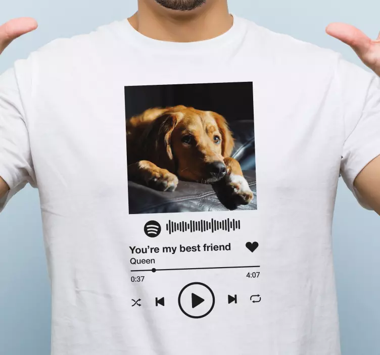 Tee-shirt mère et fille hommage au meilleur ami de spotify - TenStickers