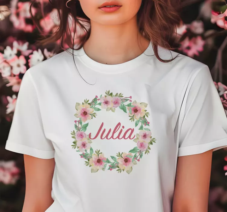 T-shirt personnalisable fleurs de printemps - TenStickers