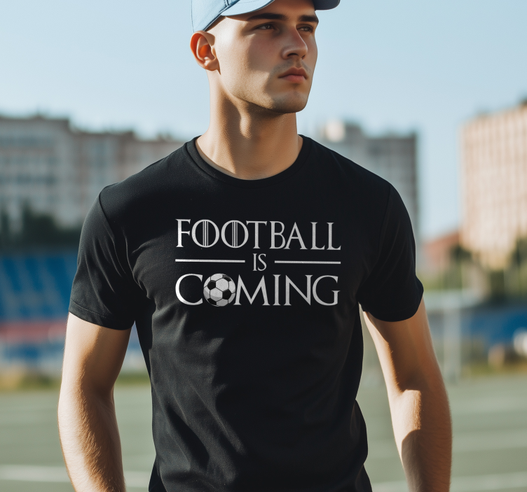 T-shirts le football arrive - TenStickers