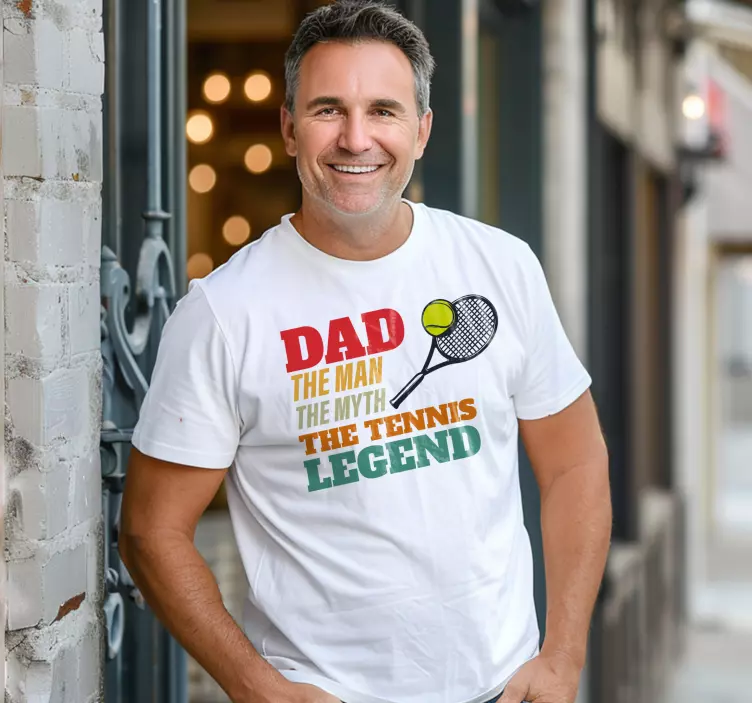 T-shirts papa la légende du tennis - TenStickers