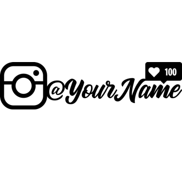 T-shirt personnalisé j'aime sur instagram - TenStickers