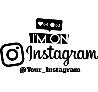 T-shirt personnalisé jeunesse personnalisable instagram - TenStickers