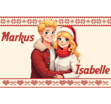 T-shirt couple toi et moi pour toujours personnalisable - TenStickers