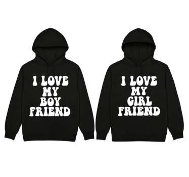 Sweatshirt j'aime mon couple - TenStickers