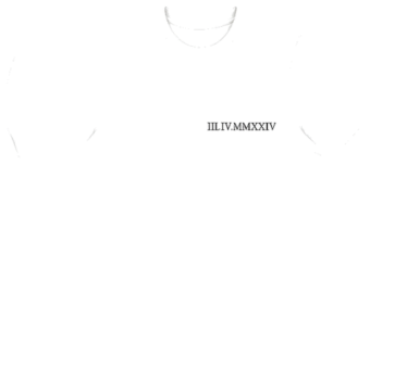 T-shirt couple numéros romains assortis - TenStickers