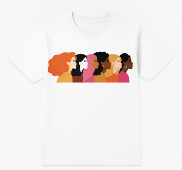 T-shirt profil de femmes diverses - TenStickers