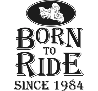 T-shirt t-shirts nés pour rouler - TenStickers