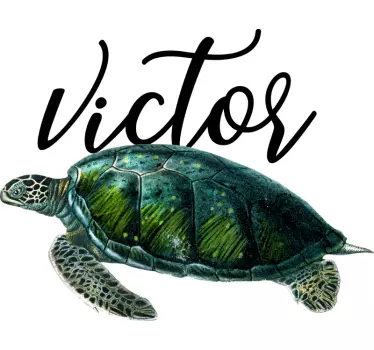 T-shirt personnalisé design de tortue personnalisable - TenStickers