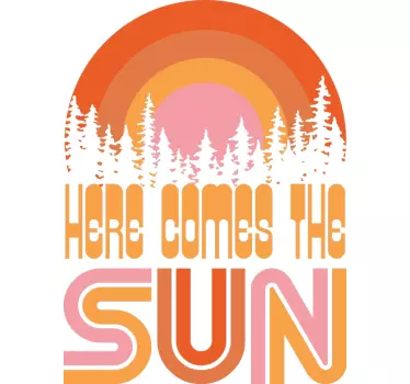 T-shirt graphique de la forêt au lever du soleil - TenStickers