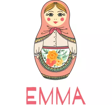 T-shirt personnalisé poupée matriochka emma - TenStickers