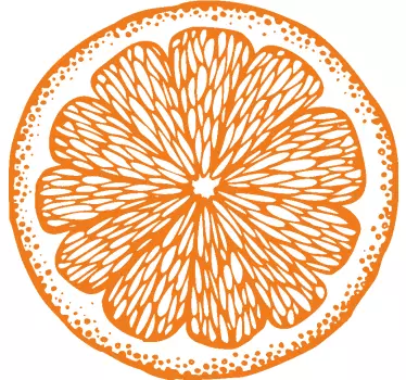 T-shirt motif tranche d'orange - TenStickers
