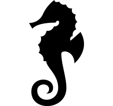 T-shirt design élégant de hippocampe - TenStickers