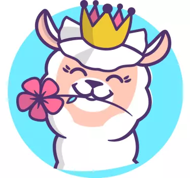 T-shirt princesse llama mignonne - TenStickers