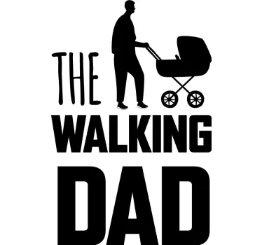 T-shirt père et fils le papa qui déambule - TenStickers
