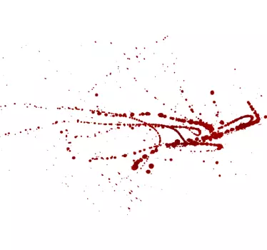 T-shirt père et fils art éclaboussure rouge stylé - TenStickers