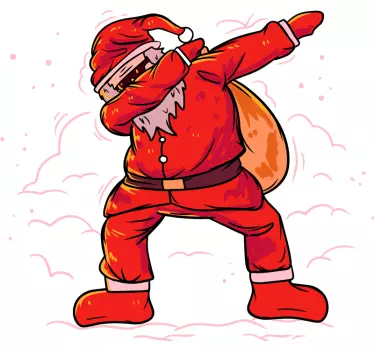 T-shirt Noël Dapping santa klaus - TenStickers