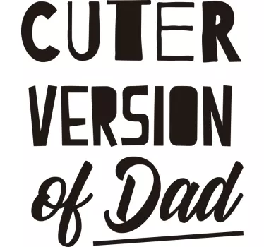 T-shirt père et fils version plus mignonne - TenStickers