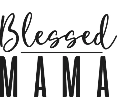 Tee-shirt mère et fille lien familial béni - TenStickers